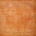 thumbnail image 1 of Ahgly Company Machine Washable Indoor Square Traditional Dark Orange Area Rugs, 7' Square, 1 of 7