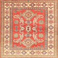 thumbnail image 1 of Ahgly Company Machine Washable Indoor Square Traditional Grapefruit Red Area Rugs, 4' Square, 1 of 7