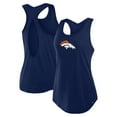 thumbnail image 1 of Women's Fanatics Navy Denver Broncos Iron Fan Tank Top, 1 of 5