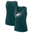 thumbnail image 1 of Women's Logo Athletic Green Philadelphia Eagles Stellar Win V-Neck Tank Top, 1 of 3