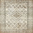 thumbnail image 1 of Ahgly Company Machine Washable Indoor Square Traditional Wheat Beige Area Rugs, 6' Square, 1 of 7