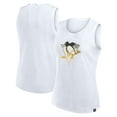 thumbnail image 1 of Women's Fanatics White Pittsburgh Penguins Slub Tank Top, 1 of 3