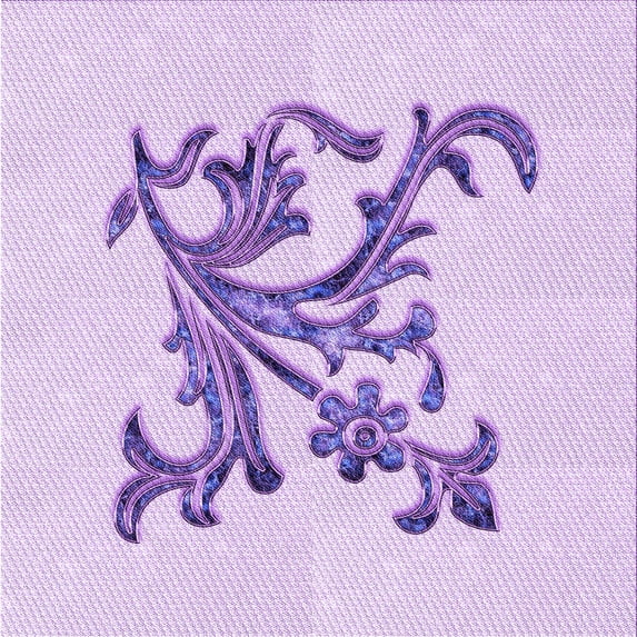 Ahgly Company Machine Washable Indoor Square Transitional Purple Area Rugs, 8' Square