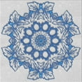 thumbnail image 1 of Ahgly Company Machine Washable Indoor Square Transitional Steel Blue Area Rugs, 8' Square, 1 of 7