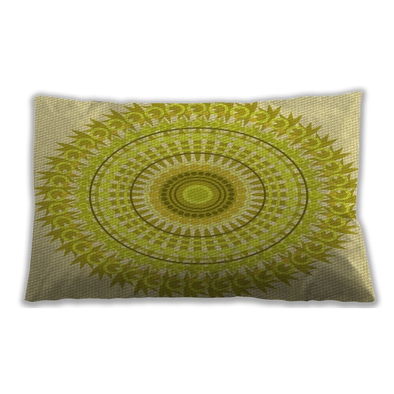 Ahgly Company Outdoor Rectangular Contemporary Lumbar Throw Pillow, 13 inch by 19 inch