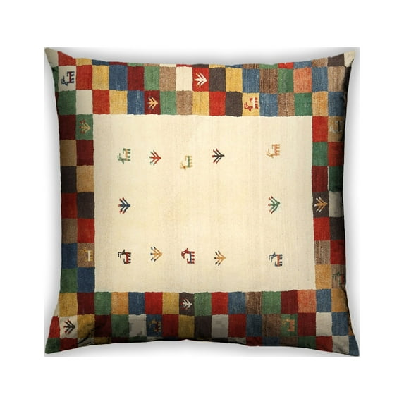 Ahgly Company Outdoor Square Contemporary Throw Pillow, 18 inch by 18 inch