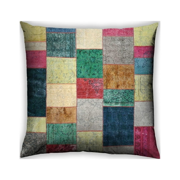 Ahgly Company Outdoor Square Contemporary Throw Pillow, 18 inch by 18 inch