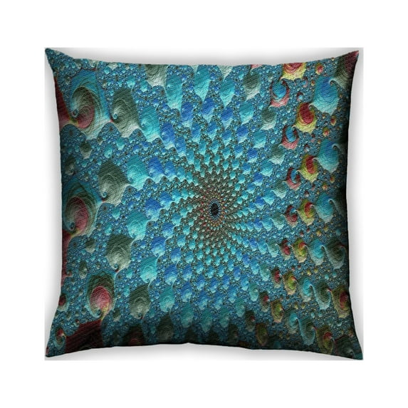 Ahgly Company Outdoor Square Patterned Throw Pillow, 18 inch by 18 inch