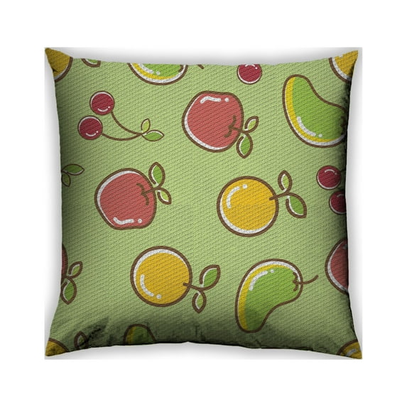Ahgly Company Outdoor Square Patterned Throw Pillow, 18 inch by 18 inch
