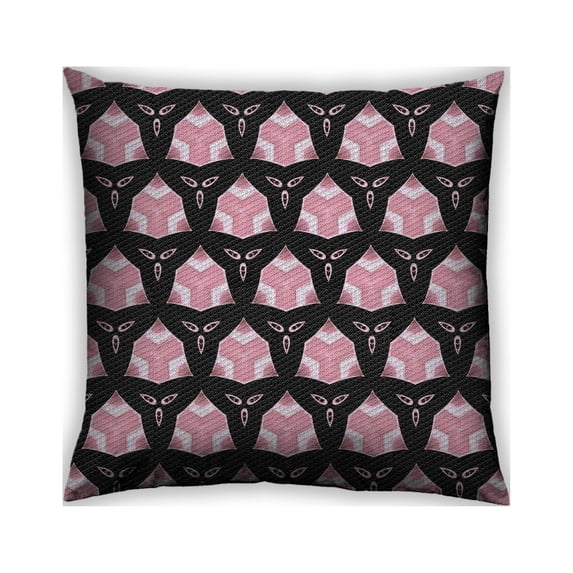 Ahgly Company Outdoor Square Patterned Throw Pillow, 18 inch by 18 inch