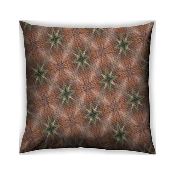 Ahgly Company Outdoor Square Patterned Throw Pillow, 18 inch by 18 inch