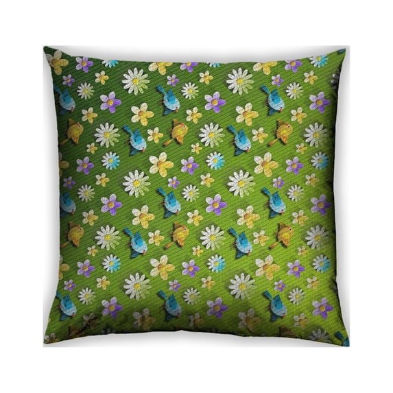 Ahgly Company Outdoor Square Patterned Throw Pillow, 18 inch by 18 inch