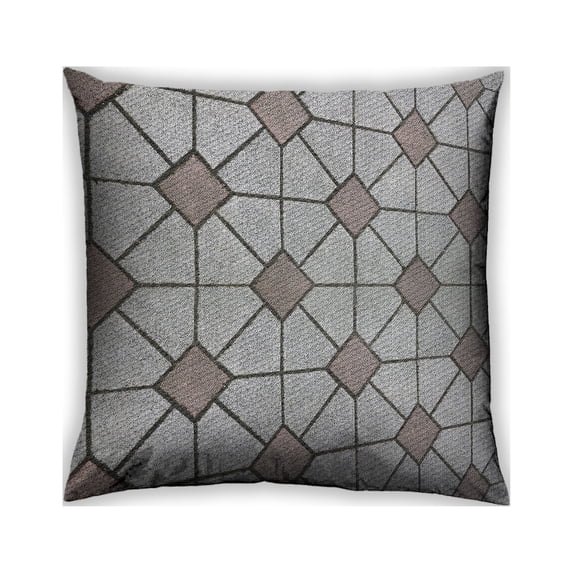 Ahgly Company Outdoor Square Patterned Throw Pillow, 18 inch by 18 inch