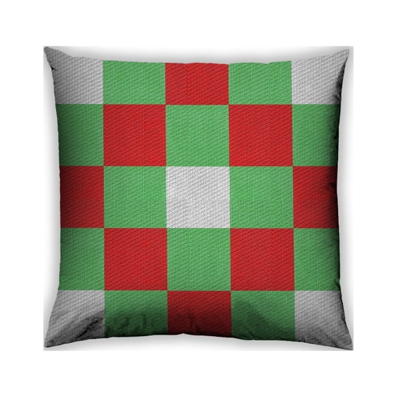 Ahgly Company Outdoor Square Patterned Throw Pillow, 18 inch by 18 inch