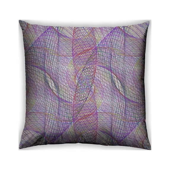 Ahgly Company Outdoor Square Patterned Throw Pillow, 18 inch by 18 inch