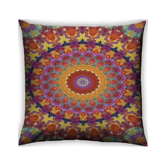 Ahgly Company Outdoor Square Patterned Throw Pillow, 18 inch by 18 inch