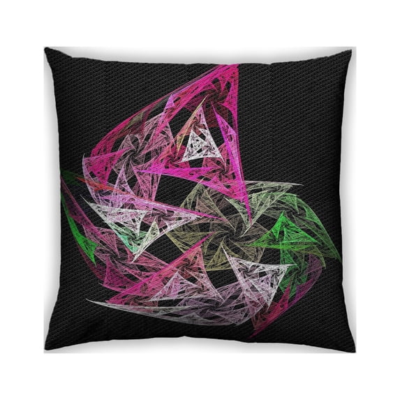 Ahgly Company Outdoor Square Patterned Throw Pillow, 18 inch by 18 inch