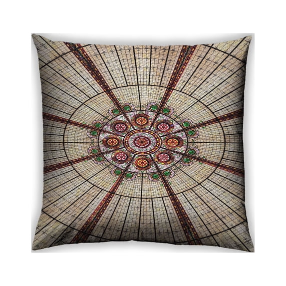 Ahgly Company Outdoor Square Patterned Throw Pillow, 18 inch by 18 inch