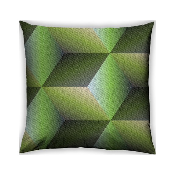 Ahgly Company Outdoor Square Patterned Throw Pillow, 18 inch by 18 inch