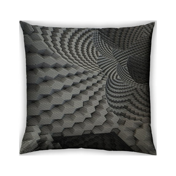 Ahgly Company Outdoor Square Patterned Throw Pillow, 18 inch by 18 inch