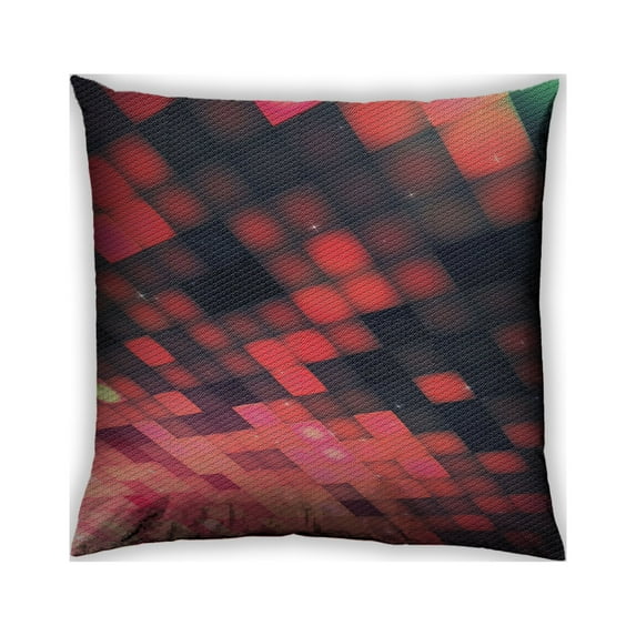 Ahgly Company Outdoor Square Patterned Throw Pillow, 18 inch by 18 inch