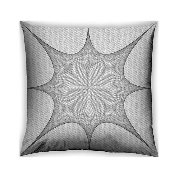 Ahgly Company Outdoor Square Patterned Throw Pillow, 18 inch by 18 inch
