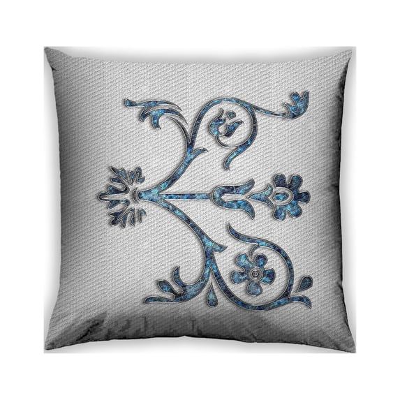 Ahgly Company Outdoor Square Patterned Throw Pillow, 18 inch by 18 inch