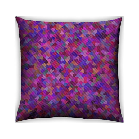 Ahgly Company Outdoor Square Patterned Throw Pillow, 18 inch by 18 inch