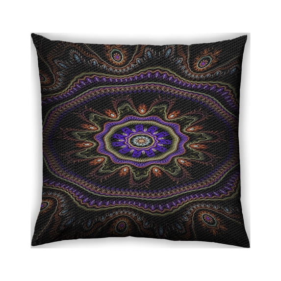 Ahgly Company Outdoor Square Patterned Throw Pillow, 18 inch by 18 inch
