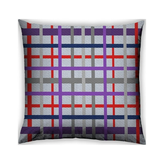 Ahgly Company Outdoor Square Patterned Throw Pillow, 18 inch by 18 inch