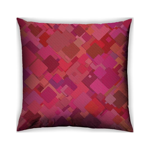 Ahgly Company Outdoor Square Patterned Throw Pillow, 18 inch by 18 inch