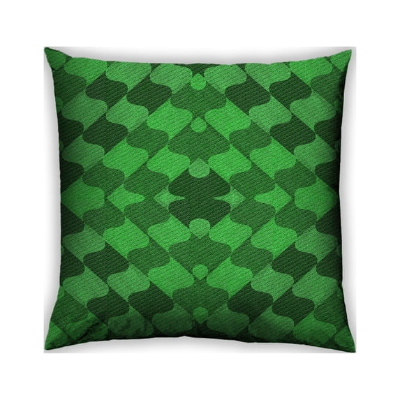 Ahgly Company Outdoor Square Patterned Throw Pillow, 18 inch by 18 inch