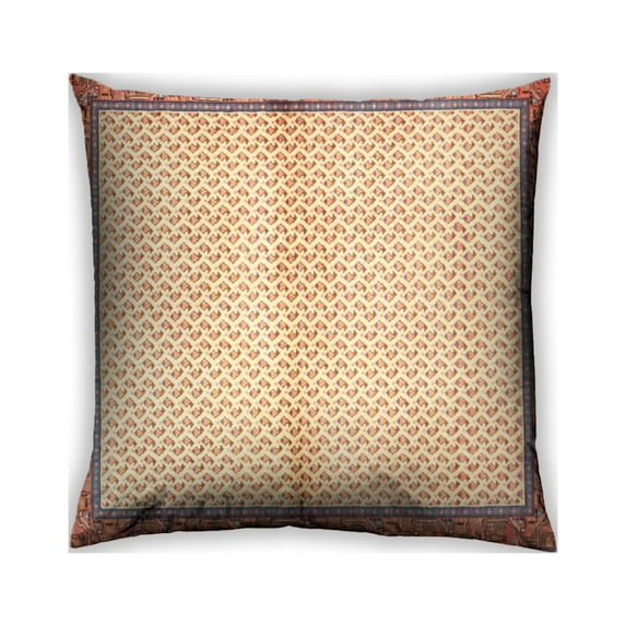 Ahgly Company Outdoor Square Traditional Throw Pillow, 18 inch by 18 inch