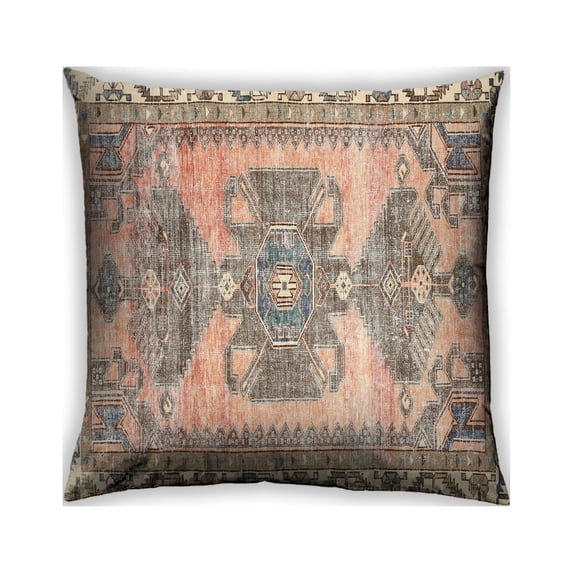Ahgly Company Outdoor Square Traditional Throw Pillow, 18 inch by 18 inch
