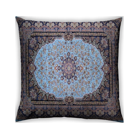 Ahgly Company Outdoor Square Traditional Throw Pillow, 18 inch by 18 inch