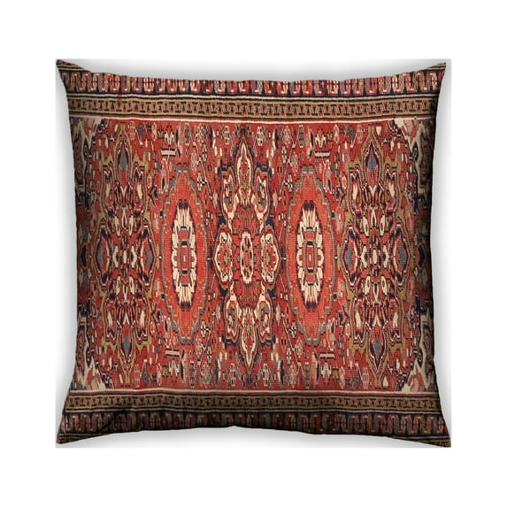 Ahgly Company Outdoor Square Traditional Throw Pillow, 18 inch by 18 inch