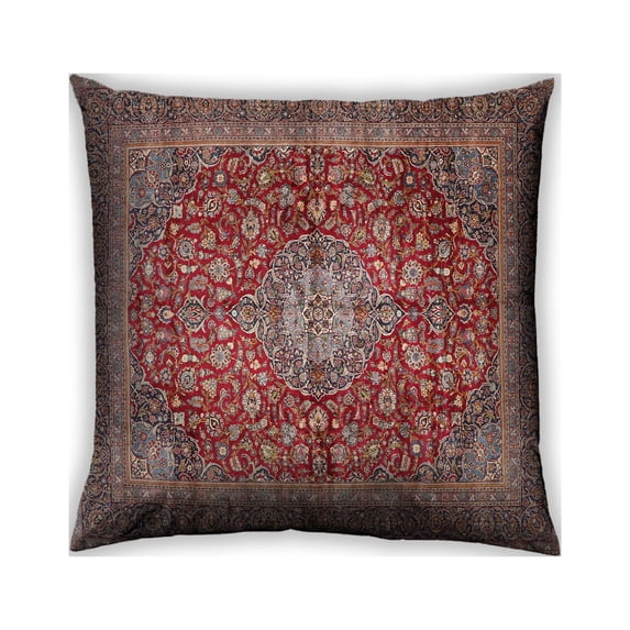 Ahgly Company Outdoor Square Traditional Throw Pillow, 18 inch by 18 inch