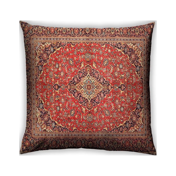 Ahgly Company Outdoor Square Traditional Throw Pillow, 18 inch by 18 inch