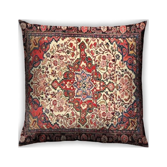 Ahgly Company Outdoor Square Traditional Throw Pillow, 18 inch by 18 inch