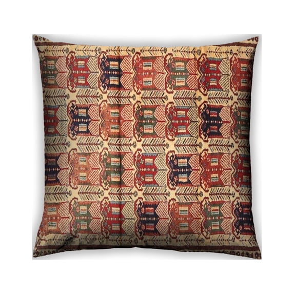 Ahgly Company Outdoor Square Traditional Throw Pillow, 18 inch by 18 inch