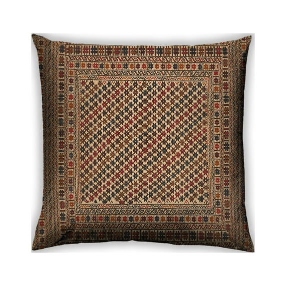 Ahgly Company Outdoor Square Traditional Throw Pillow, 18 inch by 18 inch