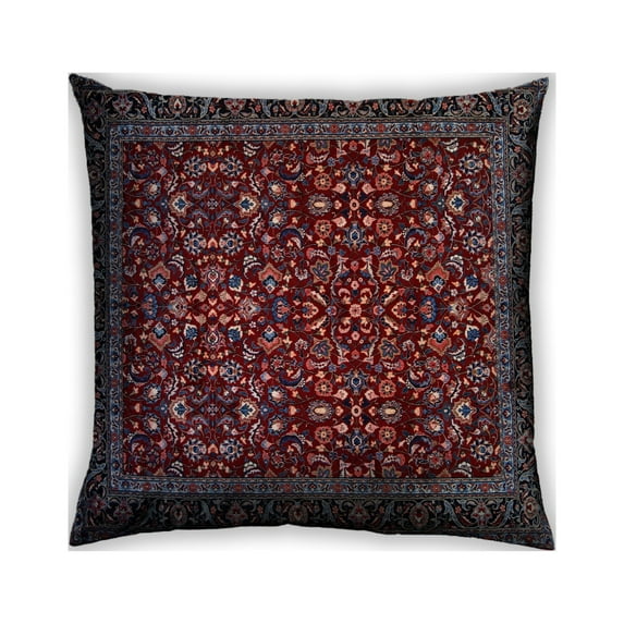 Ahgly Company Outdoor Square Traditional Throw Pillow, 18 inch by 18 inch