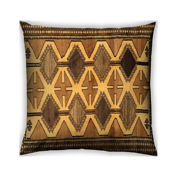 Ahgly Company Outdoor Square Traditional Throw Pillow, 18 inch by 18 inch