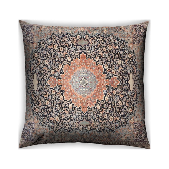 Ahgly Company Outdoor Square Traditional Throw Pillow, 18 inch by 18 inch