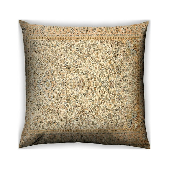 Ahgly Company Outdoor Square Traditional Throw Pillow, 18 inch by 18 inch