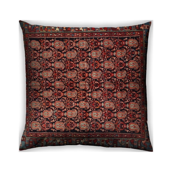 Ahgly Company Outdoor Square Traditional Throw Pillow, 18 inch by 18 inch