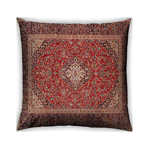 Ahgly Company Outdoor Square Traditional Throw Pillow, 18 inch by 18 inch