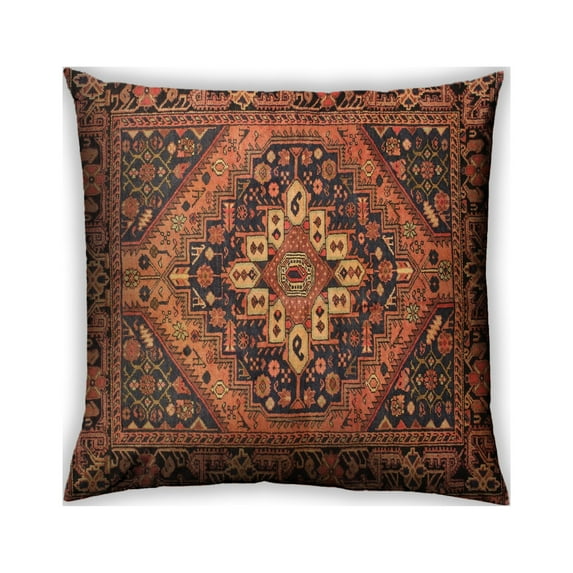 Ahgly Company Outdoor Square Traditional Throw Pillow, 18 inch by 18 inch