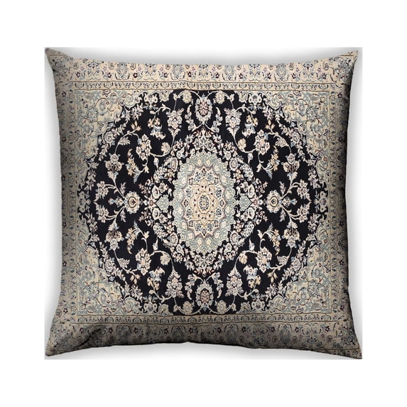 Ahgly Company Outdoor Square Traditional Throw Pillow, 18 inch by 18 inch