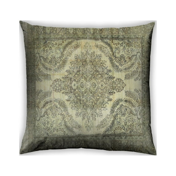 Ahgly Company Outdoor Square Traditional Throw Pillow, 18 inch by 18 inch